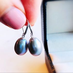 NEW Solid 18K White Gold Lavender Pearl